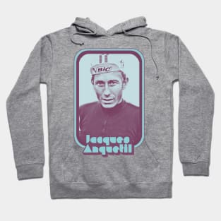 Jacques Anquetil / Retro Cycling Fan Art Design Hoodie